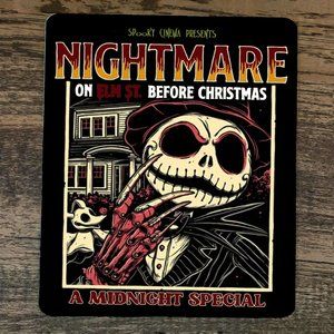 Mouse Pad Nightmare on Elm St‎ Before Christmas Xmas Midnight Special
